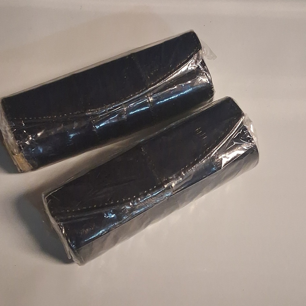 Vintage Eel Skin Lipstick Case With mirror Dark Blue